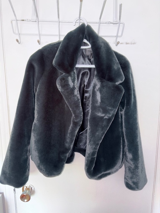 Dynamite Jackets & Blazers - Dynamite Faux fur cropped jacket Green